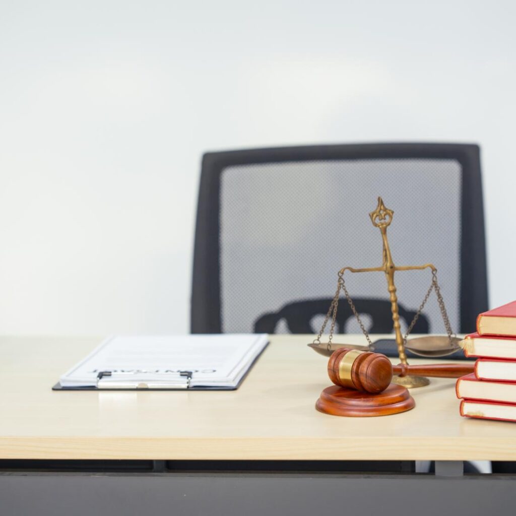 A Lawyers Desk With No People Present Featuring A WTN2Z36 1 1 1024x1024